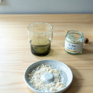Cocktail Salt Dish, white speckles